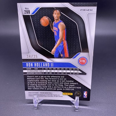 35! 🚨2024-25 Panini Prizm Ron Holland II RC Detroit Pistons