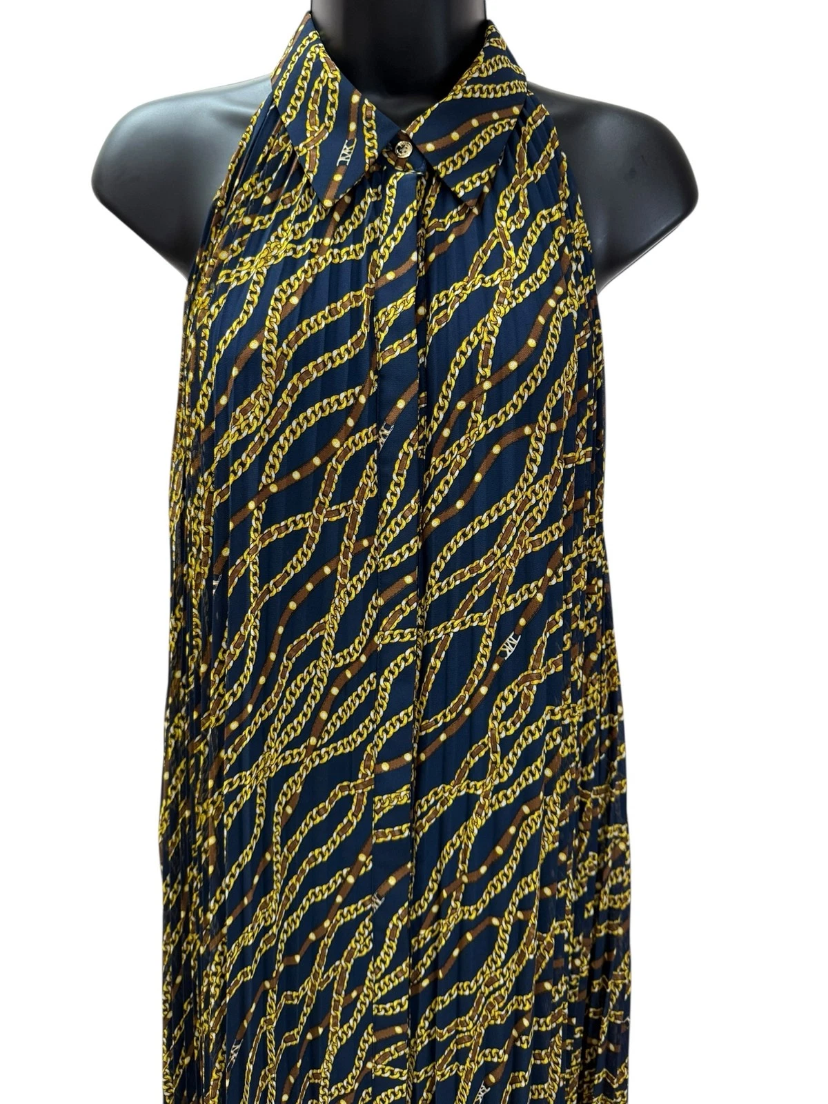 Abito blu e giallo MICHAEL KORS taglia L