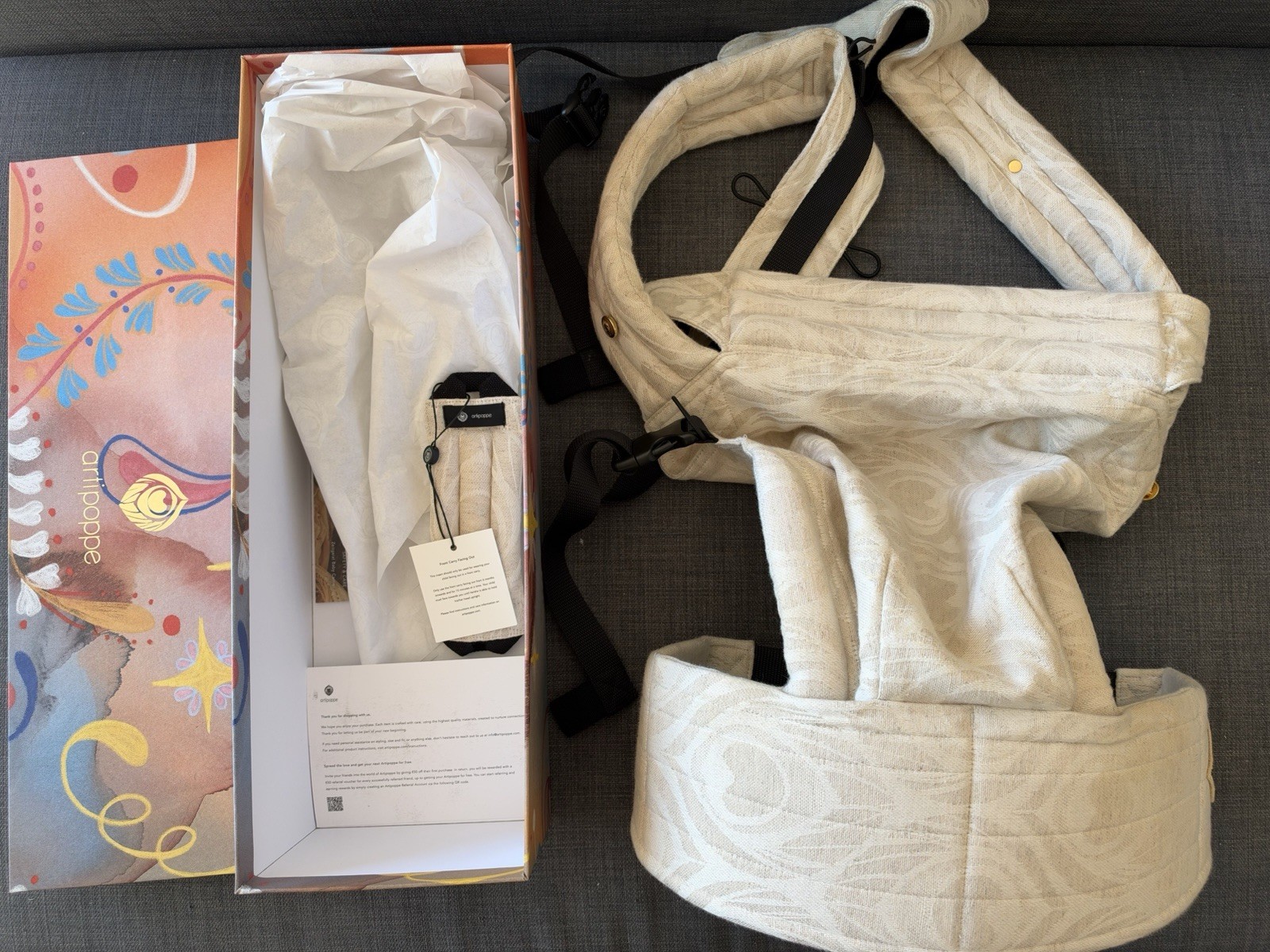 Artipoppe Zeitgeist Baby Carrier Argus Oat Organic Cotton & Linen
