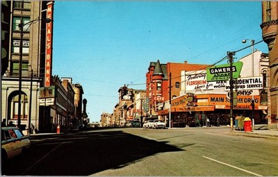 Butte MT Postkarte Park & Main Florsheim Gamer Prudential Metals Bank Old Cars