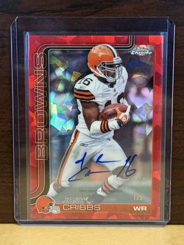 2025 Topps Chrome Josh Cribbs Red Refractor (RAW)