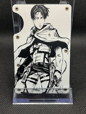 Levi Ackerman Attack On Titan Metal Minimalist Wallet Card Case