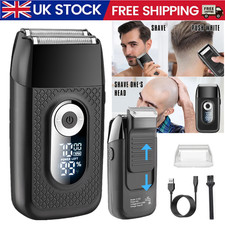 LCD Foil Shaver Electric Cordless Shaver for Men Wet/Dry Razor Rechargeable USB