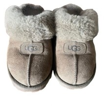 UGG Army GreenSuede Slippers with Plush Lining - Size 9