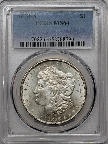 1878 S MS64 PCGS Morgan Vam 17
