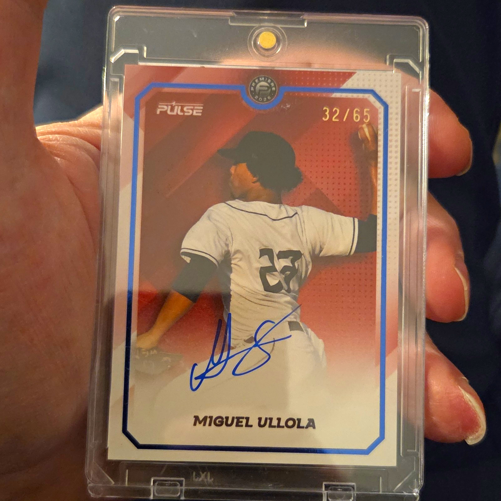 Pulse 2026 Premiere Baseball P-MU Miguel Ullola Auto 32/65 Houston Astros