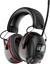 AM/FM Radio Hearing Protection Headphones with 45H Battery Life  30dB SNR