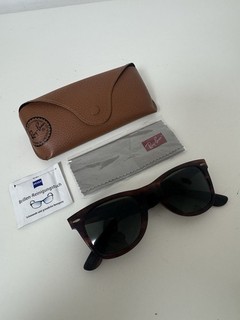 VINTAGE RAY BAN B & L BAUSCH & LOMB WAYFARER USA MADE SONNENBRILLE MIT ETUI