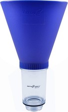 Engine oil funnel for vehicles with threaded filler caps