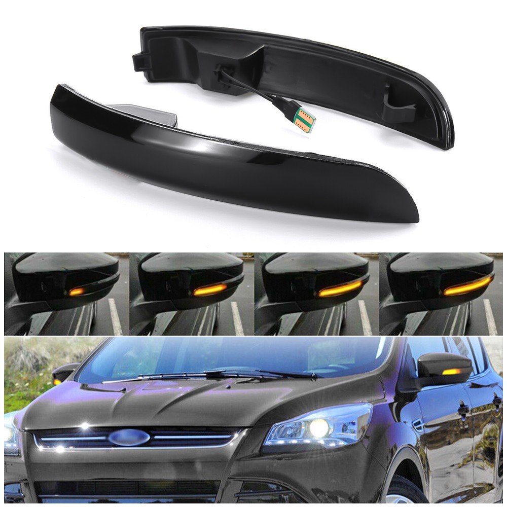 Sequential LED Side Mirror Turn Signal Light for Ford Kuga Escape EcoSport Focus