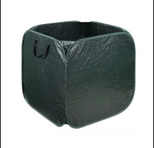 Bolsa de basura emergente hoja de hierba cubo de basura 63 galones asas plegable nueva