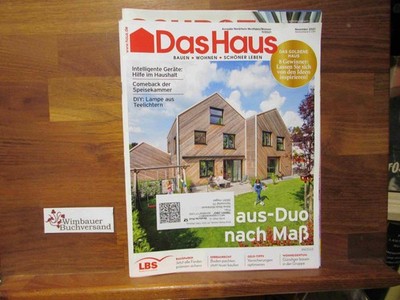 Das Haus. Bauen Wohnen Schöner Leben, Ausgabe Nordrhein Westfalen Bremen 11/2021