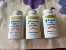 3 Johnson’s Baby Powder 1.5oz each, 1992 NOS Talc Fragrance Made In USA
