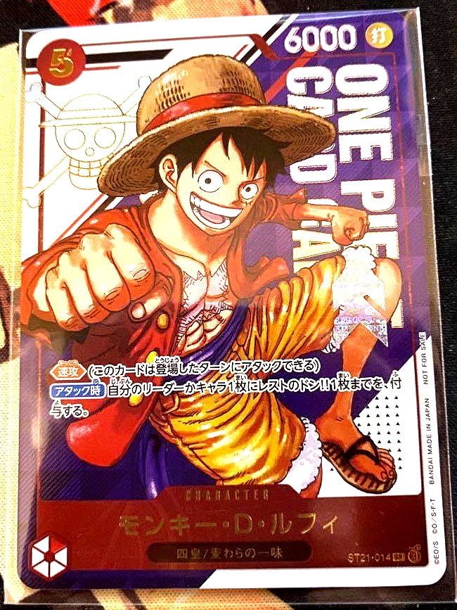 One Piece Card Game Luffy ST21-014 SR Flagship Promo Japanese DHL