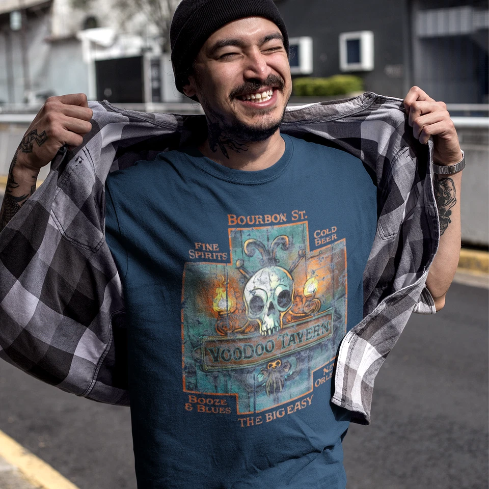 Voodoo Tavern Dive Bar T-shirt, New Orleans Voodoo Unisex Tee, Vintage Dive Bar - Image 4 of 4