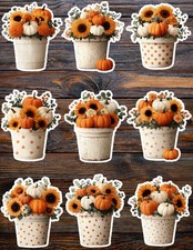 Fall Arrangement Die Cut Vinyl Stickers Set Scrapbooking Laptop Water Bottle