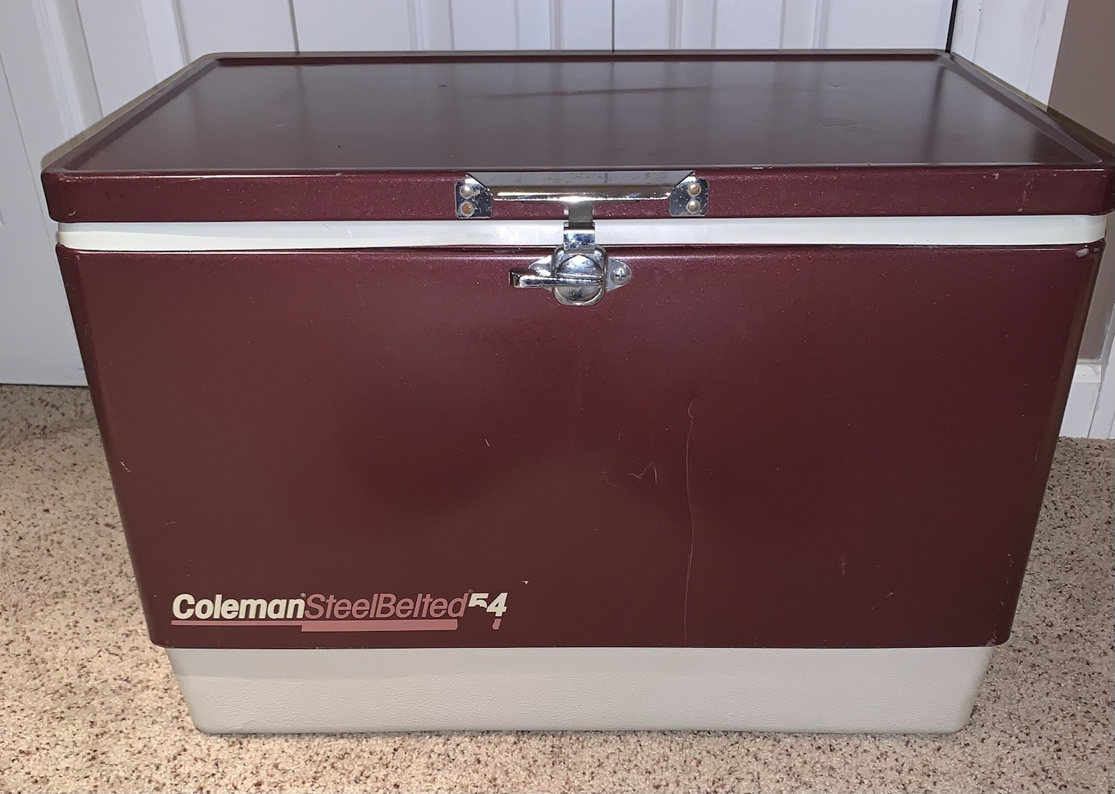 Tray Old School Coleman Cooler Vintage Coleman Steel Belted 54