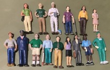 Vintage Lakeshore Learning Community Block Play People Doll Figures Lot Of 15