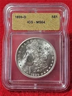 1899-O MORGAN SILVER DOLLAR  ICG  MS 64                                   #T1660