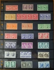 US Stamps Joint Line Pair Collection 1920s+ All MNH OG On Stock Page - CV $127