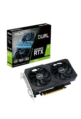 ASUS Dual GeForce RTX 3050 V2 OC Edition 8GB GDDR6 Gaming Grafikkarte