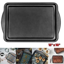 Non-Stick Baking Sheet 15x10 Inch Cookie Tray Jelly Roll Pan Oven Bakeware