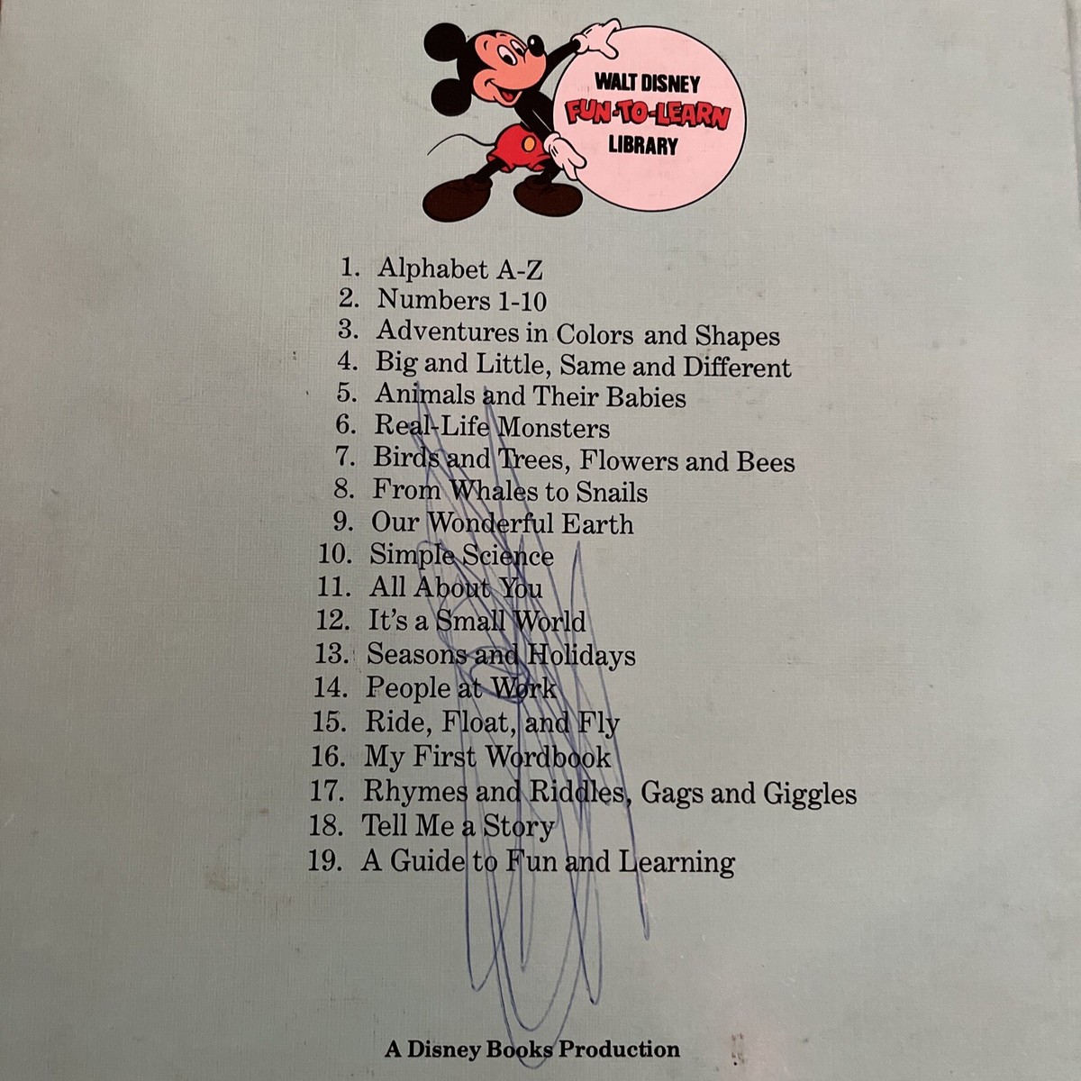DISNEY FUN TO LEARN LIBRARY トートバッグ付 絵本 Walt Disney Fun-To-Learn Library - Volumes 1, 2, 3, 4, 5, 7