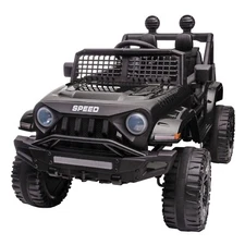 12V Kids Car Ride on Jeep 2*55W Motors Electric Battery Power Wheels with Remote