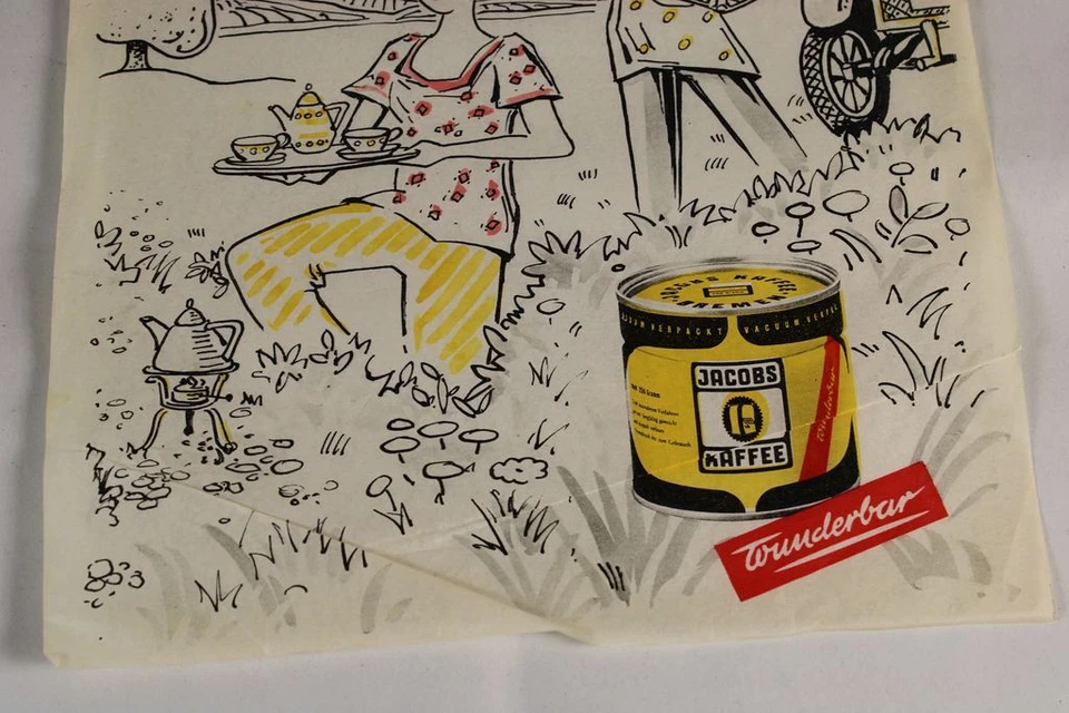 C10/ farbige Reklame aus d. 1950er J .auf Papier - Jacobs Kaffee wunderbar /159 - Bild 4 von 4