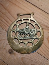 Harnais De Cheval Laiton Décor D'attelage H 9 Cm