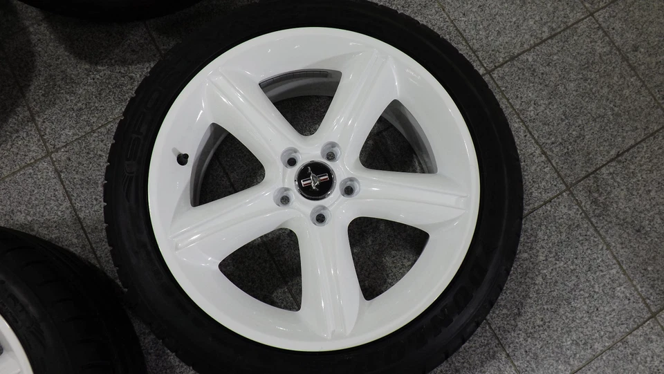 Ford Mustang V8 Alufelgen/Radsatz 19 Sommerreifen Dunlop 245/45ZR19 original - Bild 4 von 4