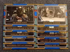 2022 TOPPS STAR WARS  THE BOOK OF BOBA FETT BLUE PARALLEL"FINISH YOUR SET"