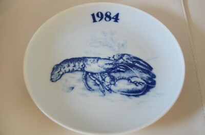 Toll gestalteter Sammelteller Fischteller Fisch Hummer 1984 Tove Svendsen
