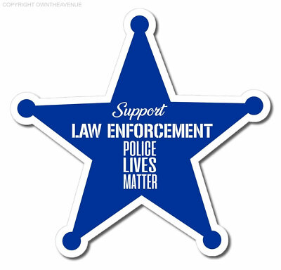 Support Police Window Sticker Support Police Law Enforcement Blue Color Vinyl Decal Sticker 4 ...