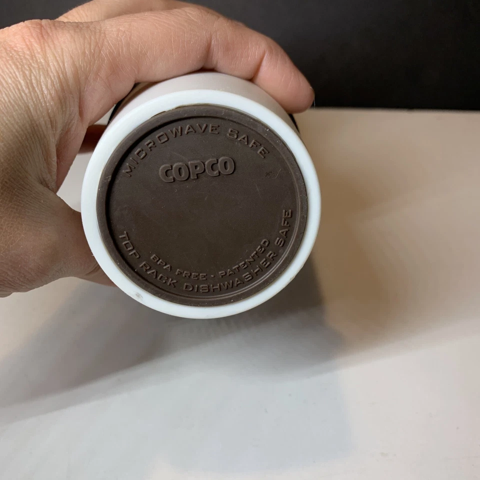 Taza de viaje Copco Acadia doble aislamiento manga antideslizante sin BPA 16 OZ marrón Foto 4 de 4