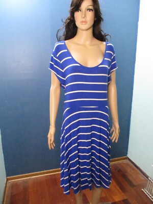 XL blue and white striped stretchy empire waist scoop neck maxi dress OLD NAVY | eBay XL blue and white striped stretchy empire waist scoop neck maxi dress OLD NAVY | eBay