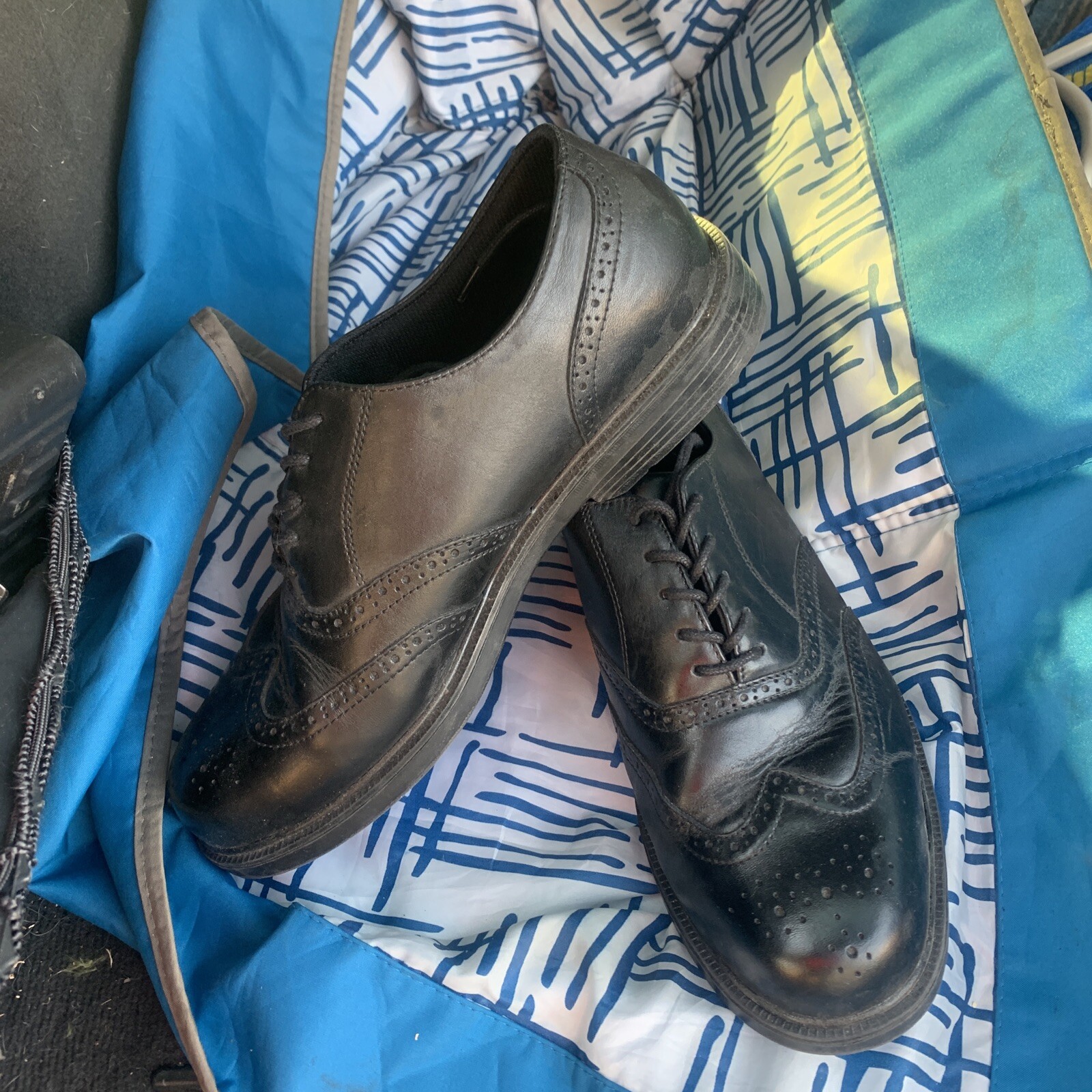 SAOLA Scarpe Oxford Nunn Bush Comfort Gel Uomo Taglia 10 M Pelle Nera 8151057