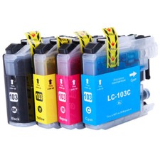 Cartucho de tinta 4PK LC103XL Bk C M Y para Brother MFCJ6920dw MFC-J870dw MFCJ6720dw