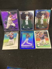 Cristian Pache 6 RC Lot. Inception /150, RWB Prizm, Base Prizm, Blue Donruss RR