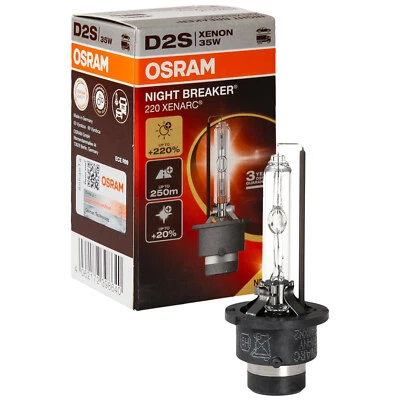 OSRAM D2S XENARC XENON NIGHT BREAKER 220 Jusqu'à +220% 4500 K Modèle 2024/25 - Photo 1/3