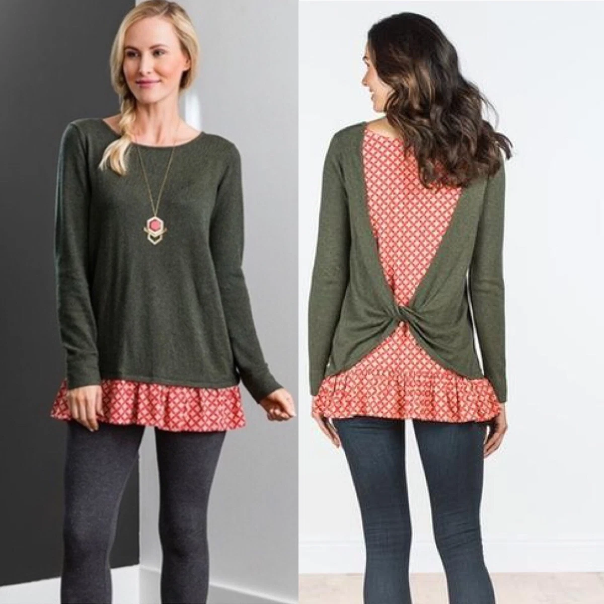 Matilda Jane My Miracle Twist Sweater Womens Size Medium Long