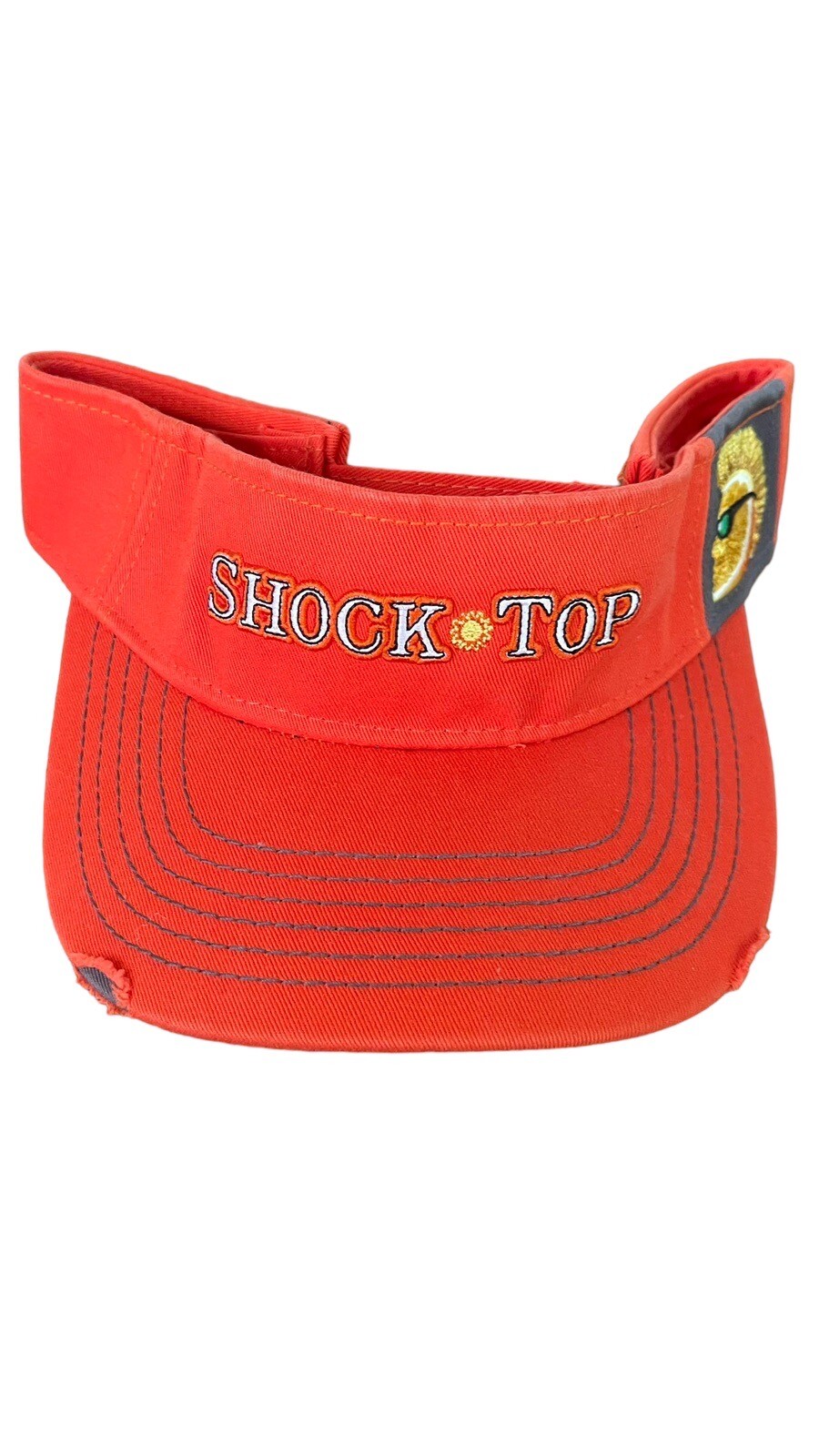 Shock Top Hat Orange Adjustable Visor - image 1