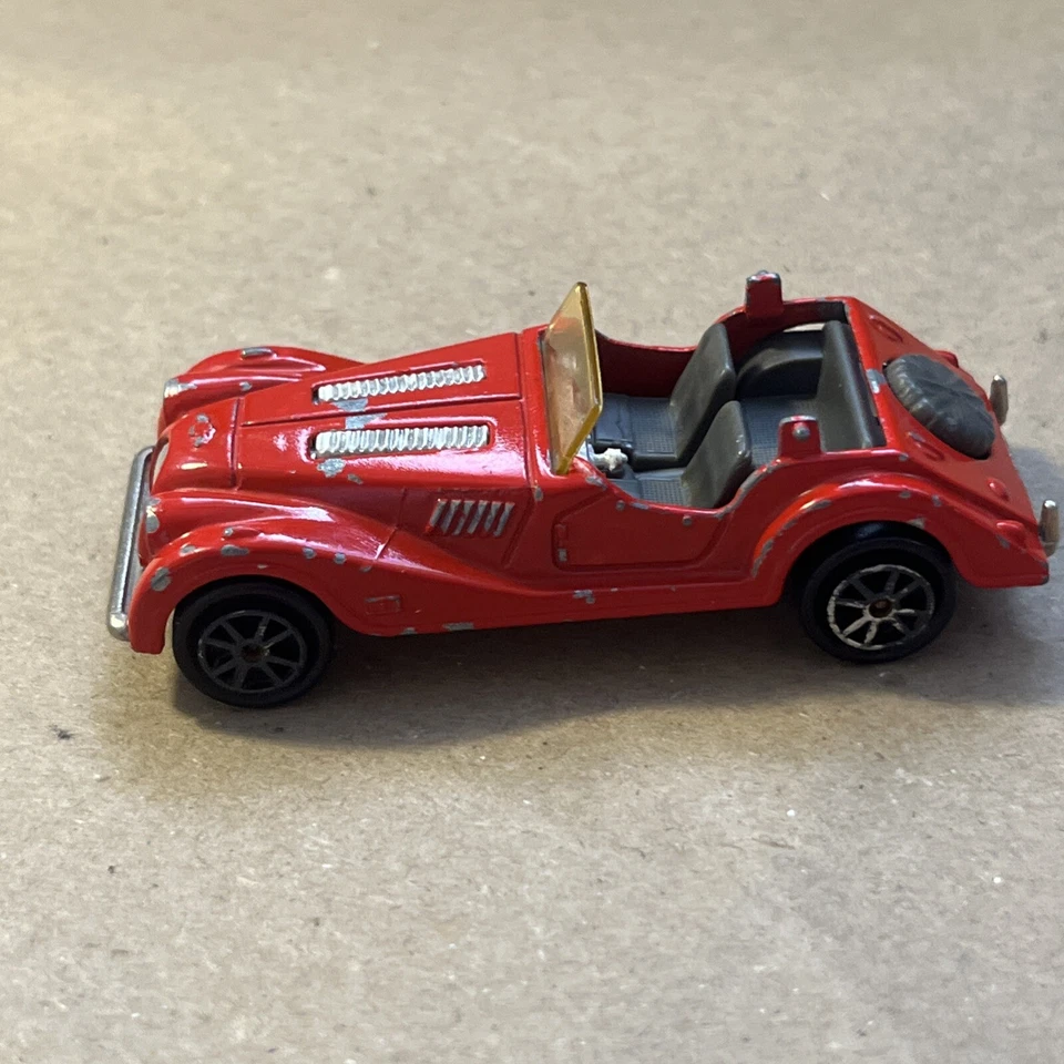 AUTO VINTAGE MODELLINO MORGAN MAJORETTE N.261 FR PEZZO MANCANTE  - 7, 4 CM CIRCA - Immagine 3 di 4