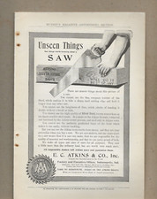 E.C. ATKINS & CO. SILVER STEEL SAW & NATIONAL LEAD PAINT CO. WHITE 7-1905 Ads