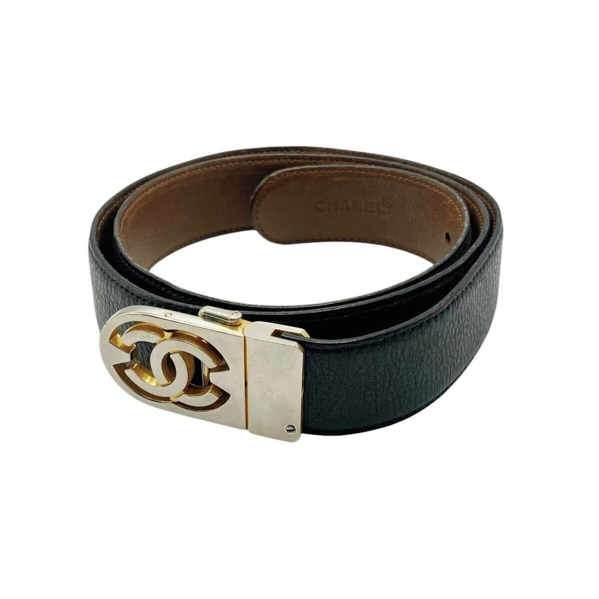 値下げしました！CHANEL レザーベルト90センチ　正規品 値下げしました！CHANEL レザーベルト90センチ 正規品