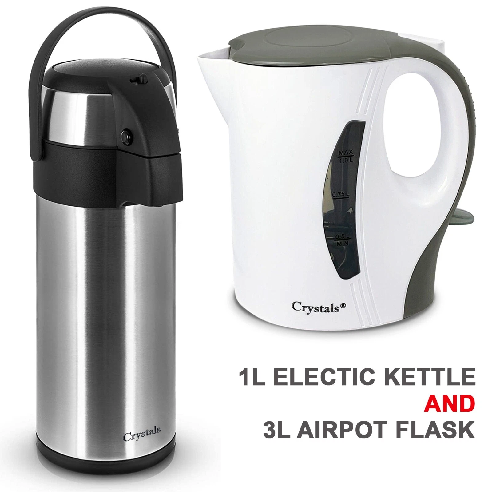 Travel Kettle Portable Electric 1L Camping Caravan Kitchen Hotel Jug Holiday New
