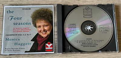 VIRGIN VC 7 91147-2 VIVALDI THE FOUR SEASONS CD HUGGETT (1990) W GERMANY VIOLIN