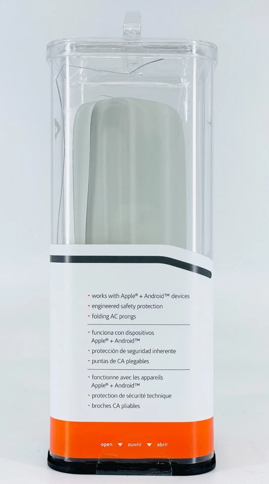 Ventev 27W Dual Wall Charger, 2 Ports USB-C 15W & USB-A 12W Fast Charging - Gray - Image 2 of 2