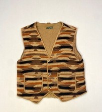 Kelvin Gordon - Ancien gilet boutis sans manche - toile  laine motif géométrique
