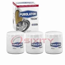 3 pc Purolator TECH TL10241 Engine Oil Filters for Z87A Z135 Z131 XG3614 wz